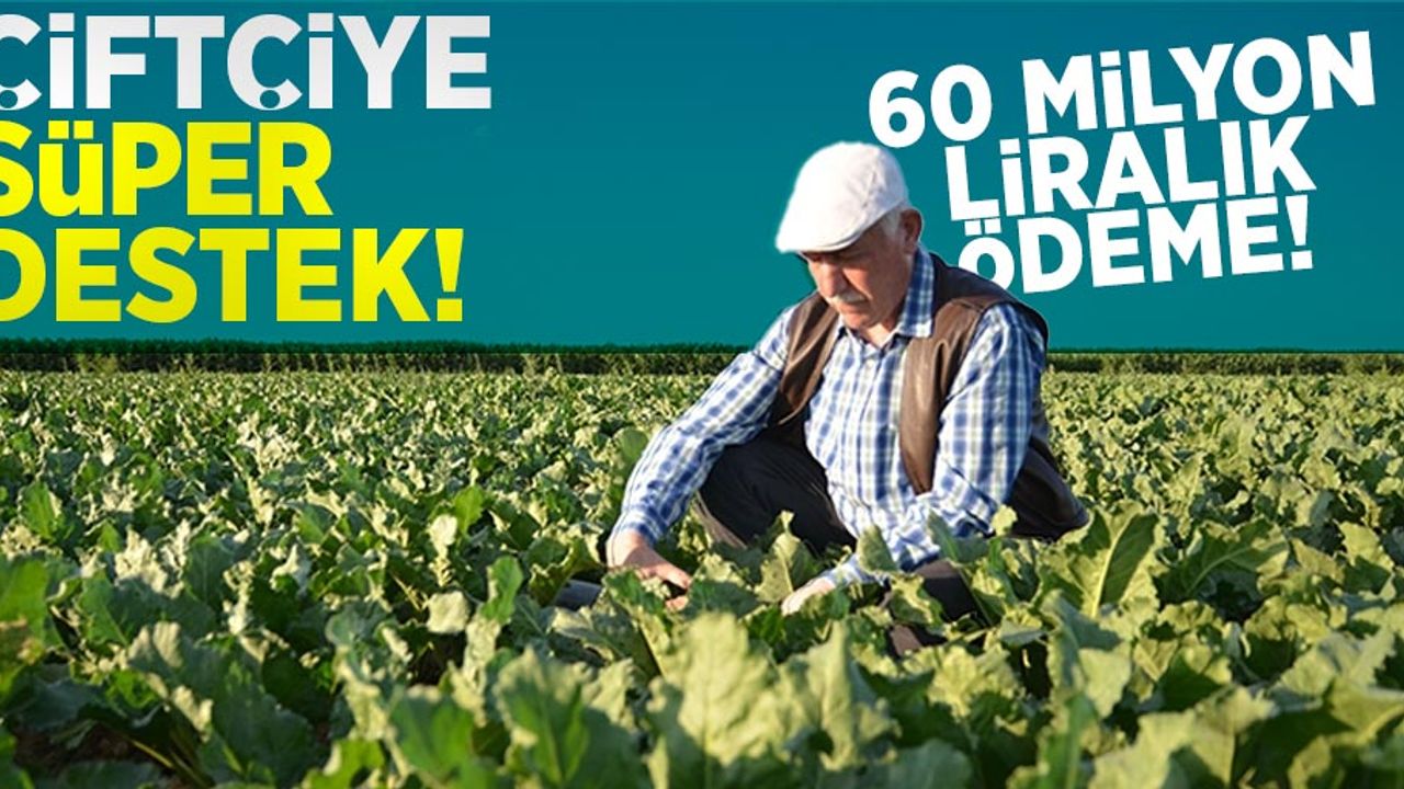 Çiftçiye Süper Destek! 60 Milyon Liralık Ödemeleri Başladı!