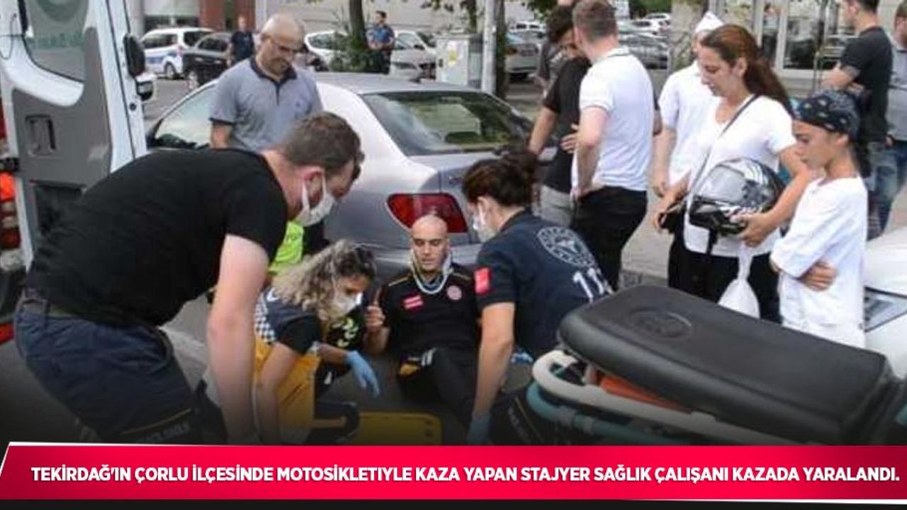 Çorlu’da trafik kazası: 1 yaralı