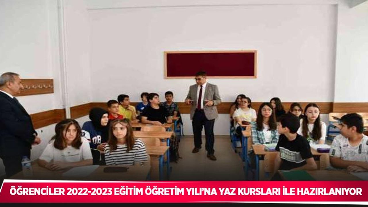 Öğrenciler 2022-2023 Eğitim Öğretim Yılı’na yaz kursları ile hazırlanıyor