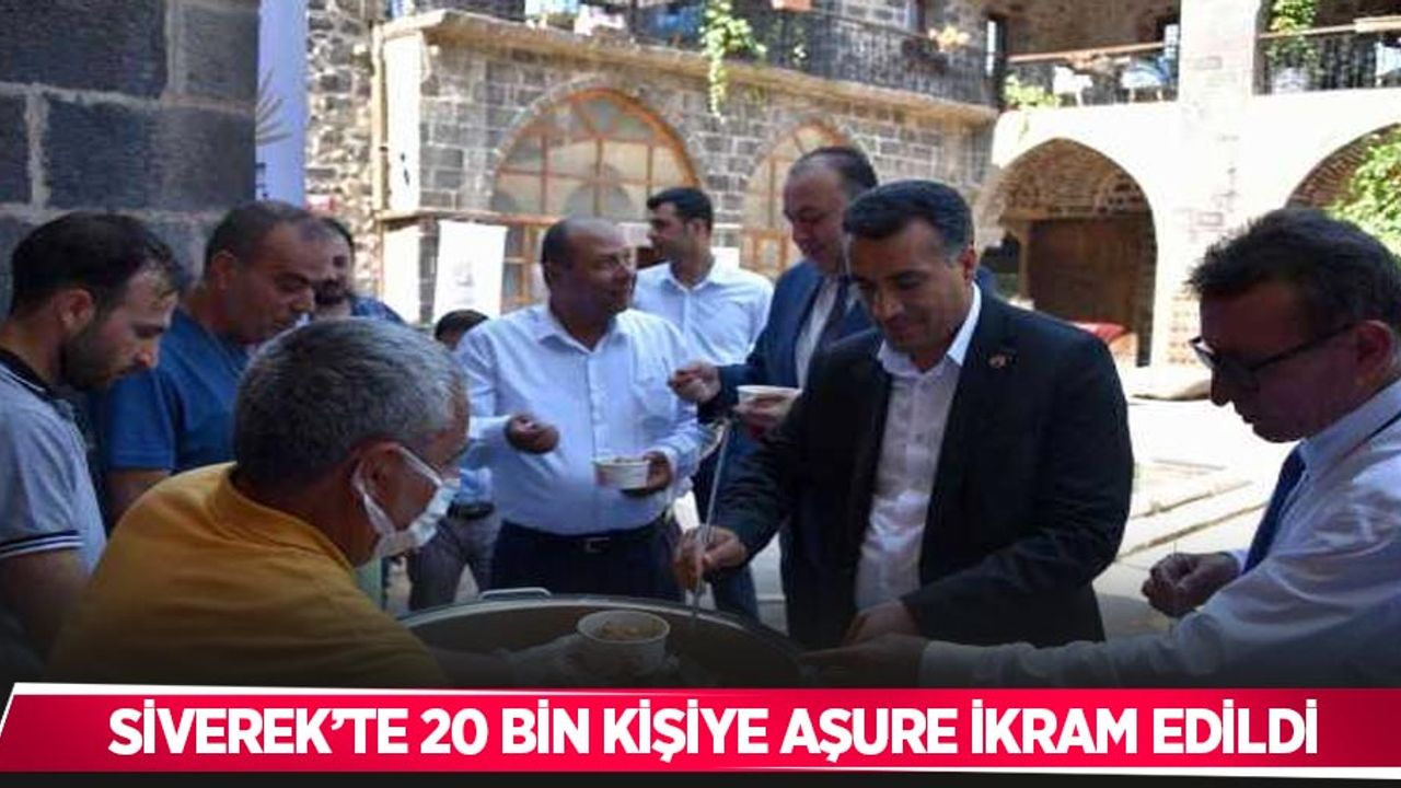 Siverek’te 20 bin kişiye aşure ikram edildi