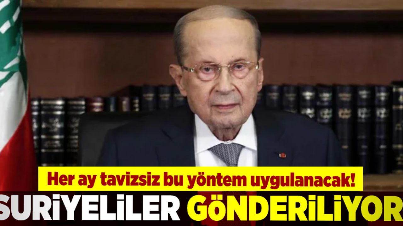 Türkiye ile Aynı Durumda Olan Lübnan Suriyelileri Tavizsiz Gönderecek!