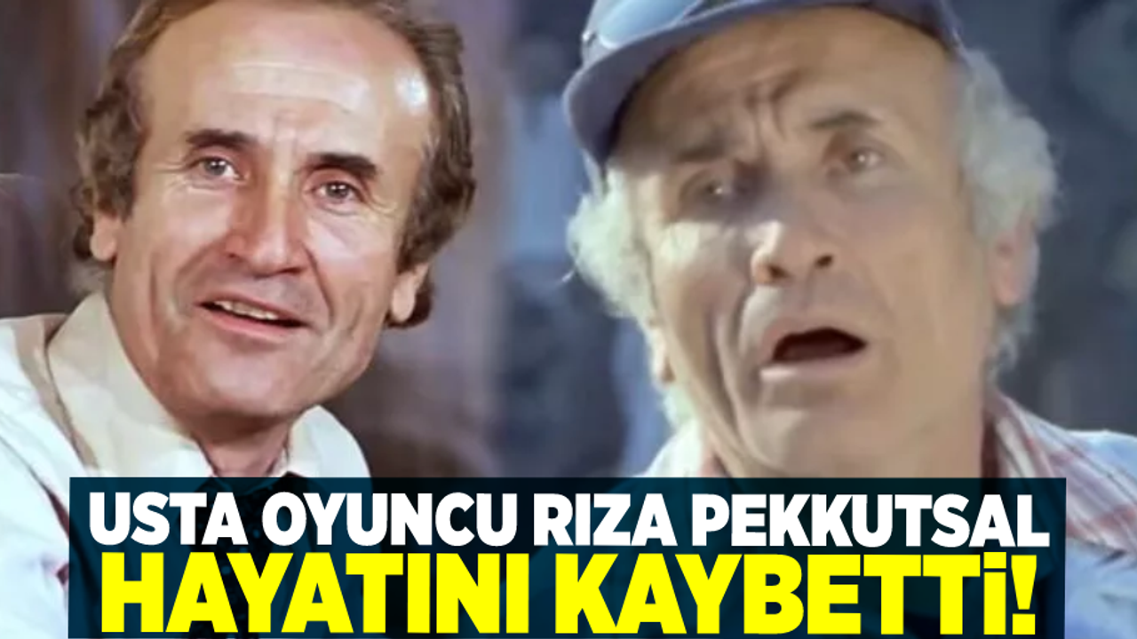 Ünlü Yeşilçam Oyuncusu Rıza Pekkutsal Hayatını Kaybetti!