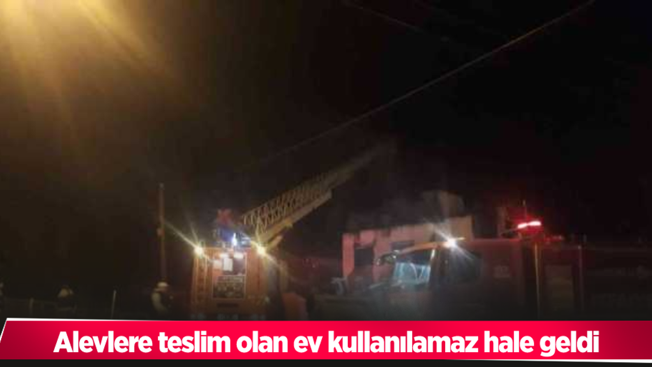 Alevlere teslim olan ev kullanılamaz hale geldi