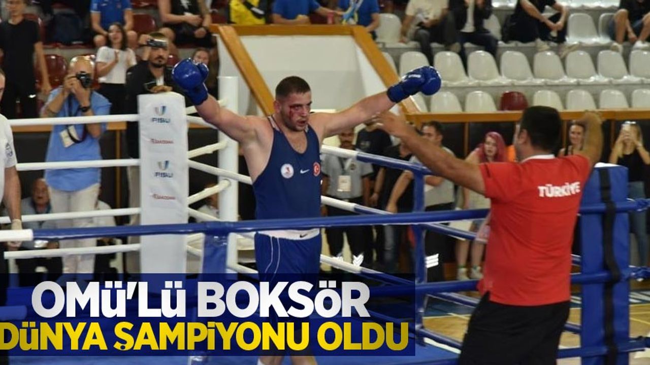 OMÜ'lü boksör dünya şampiyonu oldu