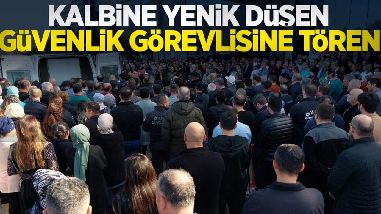 Kalbine yenilen güvenlik görevlisine tören