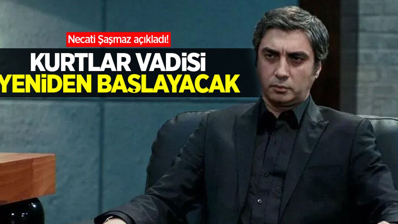 Necati Şaşmaz açıkladı! Kurtlar Vadisi yeniden başlayacak