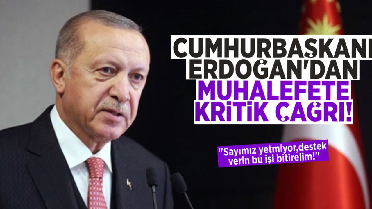 Cumhurbaşkanı Erdoğan'dan Bahçeli Görüşmesinin Ardından Muhalefete Çağrı! ''Sayımız Yetmiyor Destek Verin Bu İşi Bitirelim!''