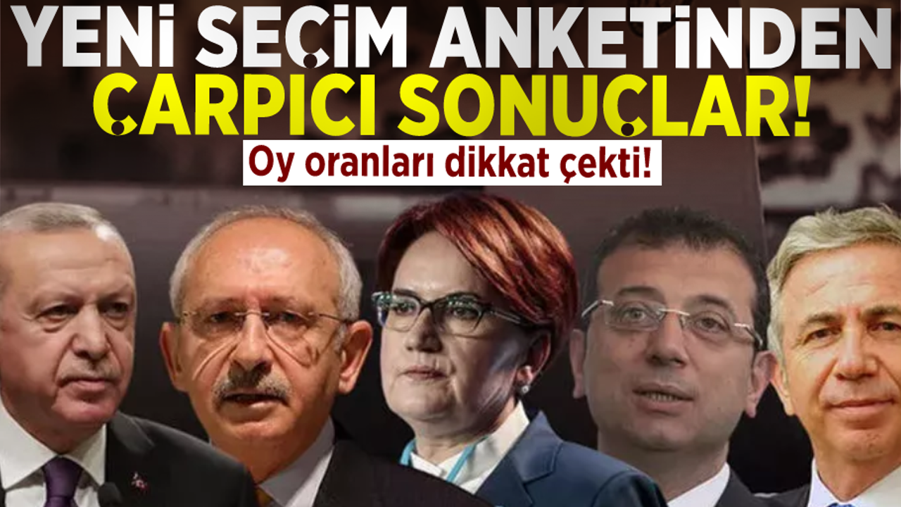 Seçim Anketinden Çarpıcı Sonuçlar! Canlı Yayında Açıkladı