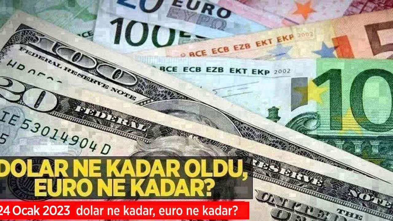 24 Ocak Salı dolar ne kadar oldu, euro ne kadar? 24 Ocak Salı 2023 dolar kaç TL, euro kaç TL?