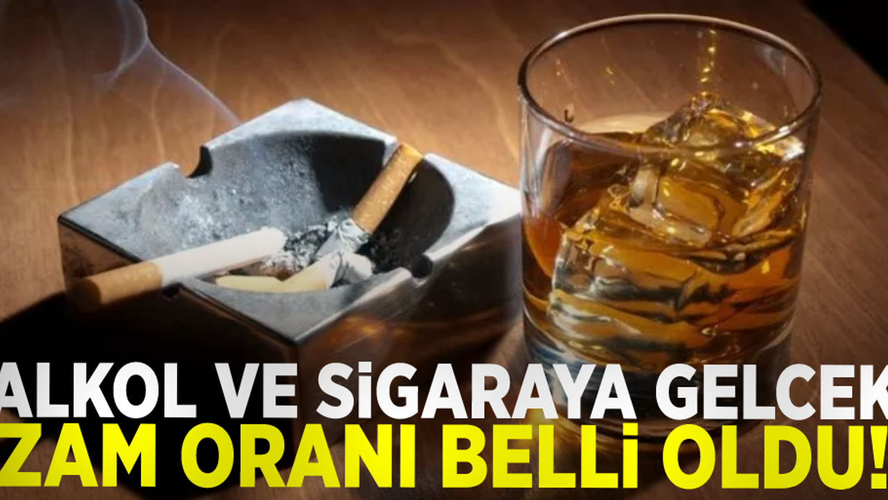 Alkol ve Sigaraya Gelecek Zam Oranı Belli Oluyor!