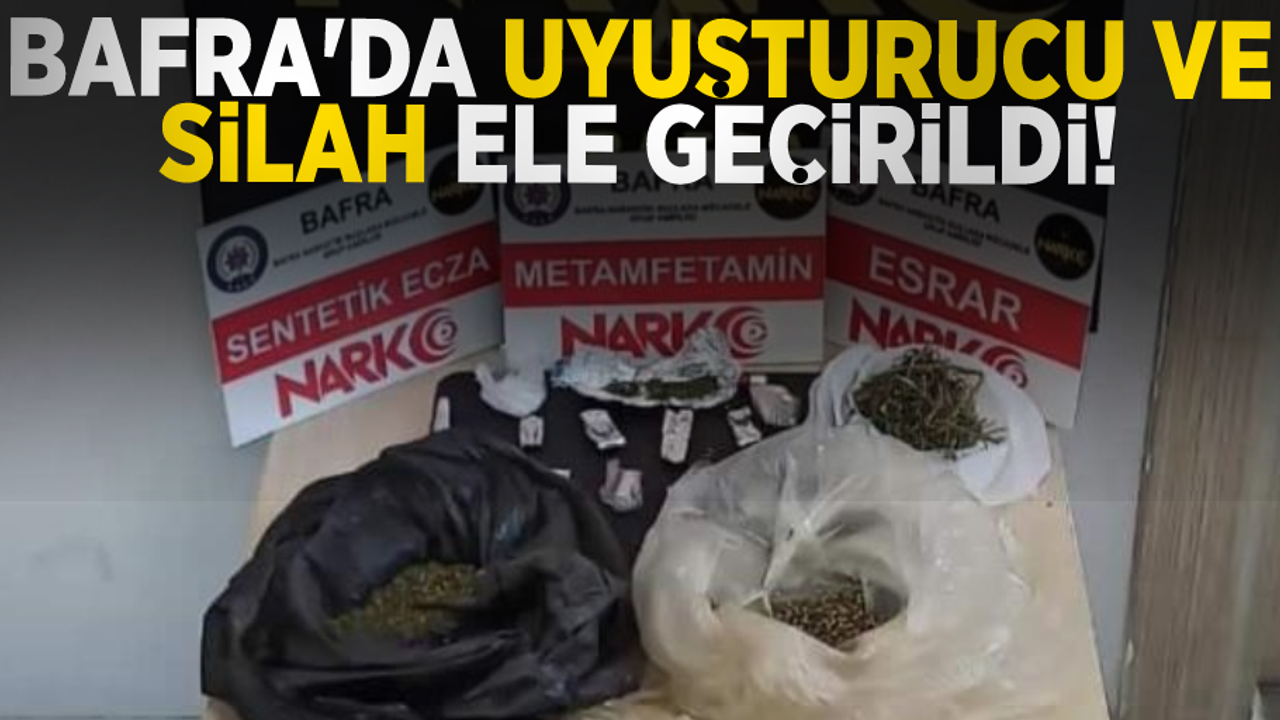 Bafra'da Uyuşturucu ve Silah Ele Geçirildi!