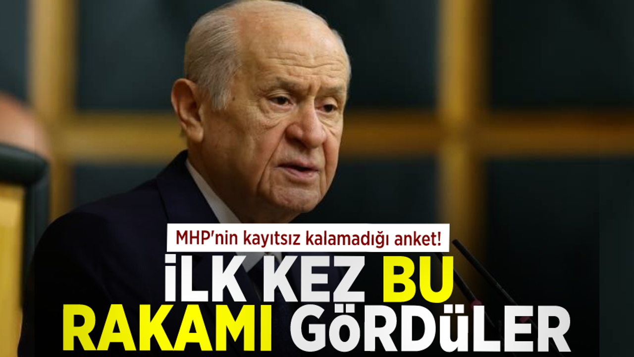 İlk kez bu rakamlara kadar düştüler! MHP'nin kayıtsız kalamadığı anket!