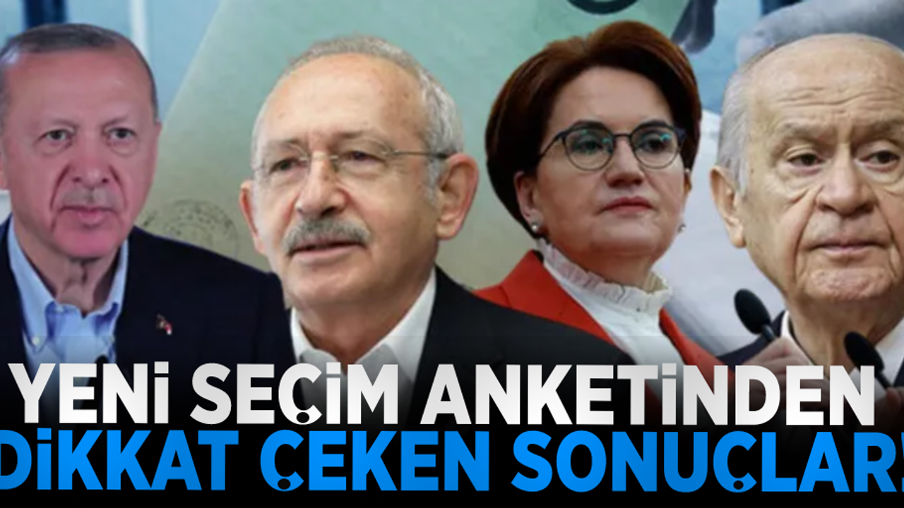 Son seçim anketi İstanbul'da yapıldı! Bahçeli'ye Büyük Şok!