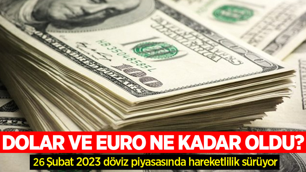 26 Şubat Pazar dolar ne kadar oldu, euro ne kadar? 26 Şubat Pazar 2023 dolar kaç TL, euro kaç TL?