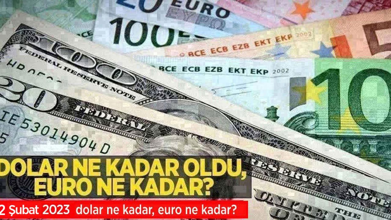 2 Şubat Perşembe dolar ne kadar oldu, euro ne kadar? 2 Şubat Perşembe 2023 dolar kaç TL, euro kaç TL?