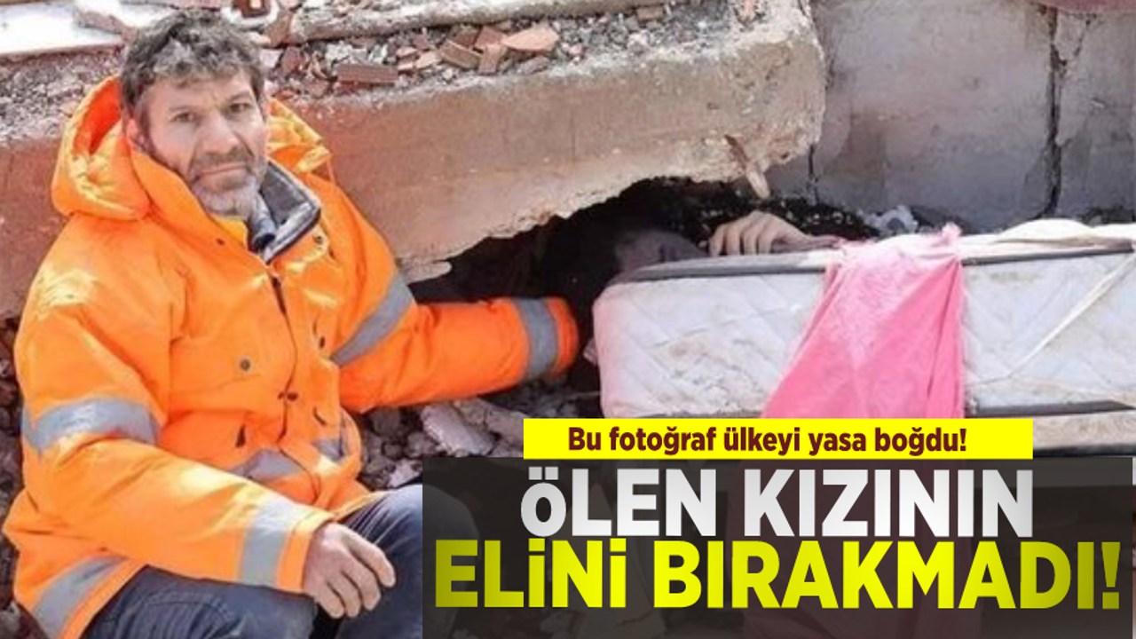Bu kare dünyayı yasa boğdu... Ölen kızının elini bırakmadı
