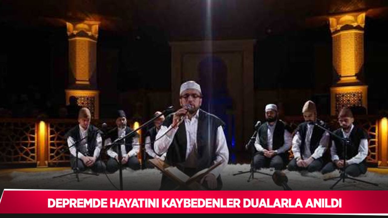 Depremde hayatını kaybedenler Konya’da dualarla anıldı