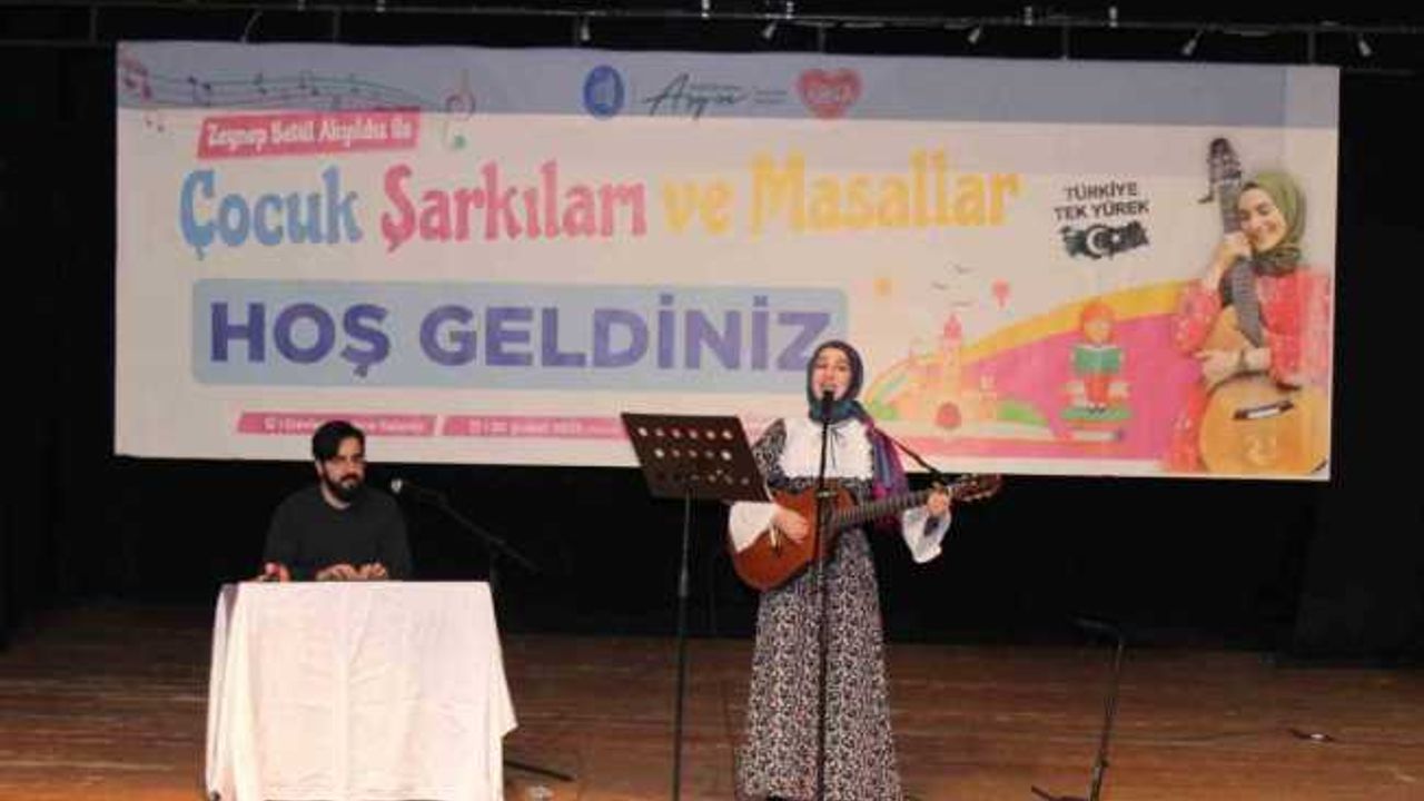 Depremzede çocuklar için “çocuk şarkıları ve masallar” etkinliği