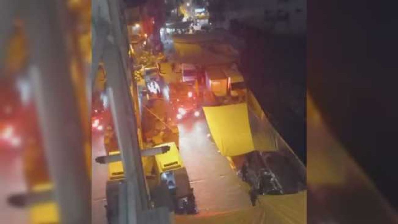 İtfaiyeye semt pazarı engeli, zor anlar kameralara böyle yansıdı