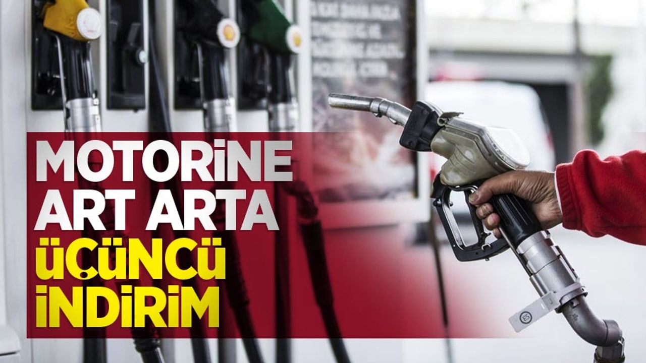 Motorine art arta üçüncü indirim!