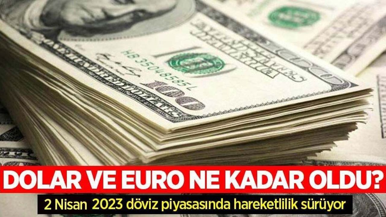 2 Nisan Pazar dolar ne kadar oldu, euro ne kadar? 2 Nisan Pazar 2023 dolar kaç TL, euro kaç TL?