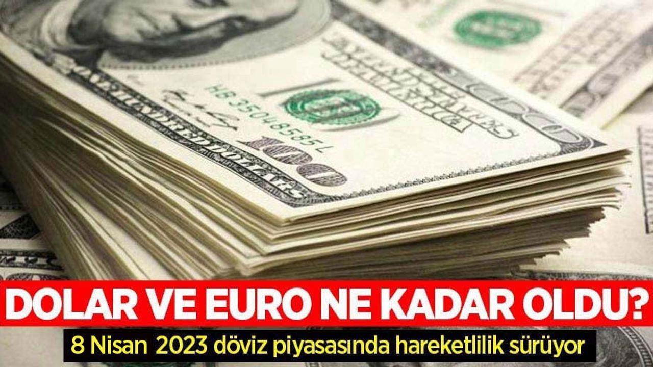 8 Nisan Cumartesi dolar ne kadar oldu, euro ne kadar? 8 Nisan Cumartesi 2023 dolar kaç TL, euro kaç TL?