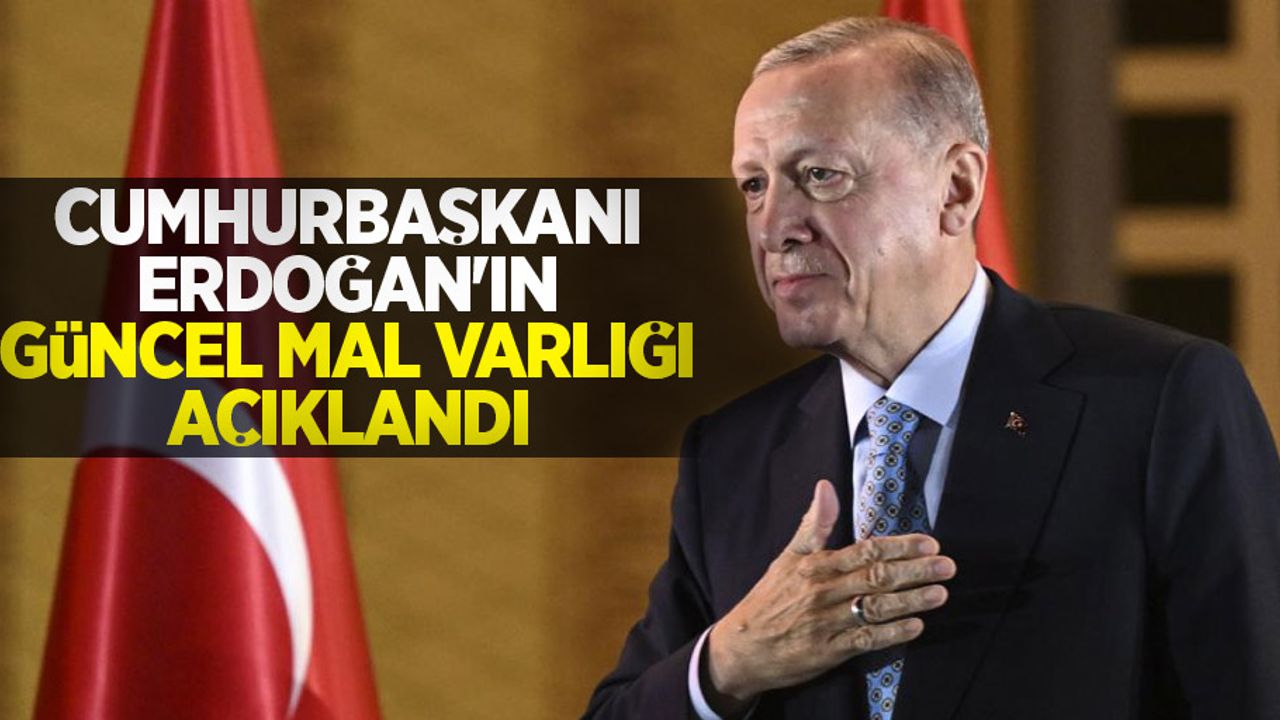 Cumhurbaşkanı Erdoğan'ın güncel mal varlığı açıklandı