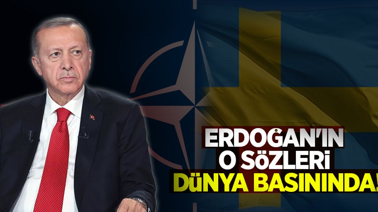 Erdoğan'ın o sözleri dünya basınında! 