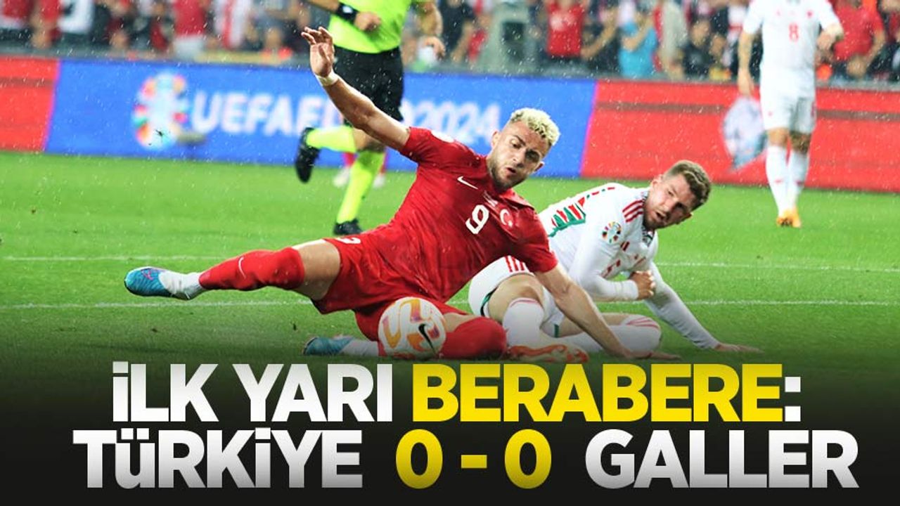 İlk yarı berabere: Türkiye 0-0 Galler