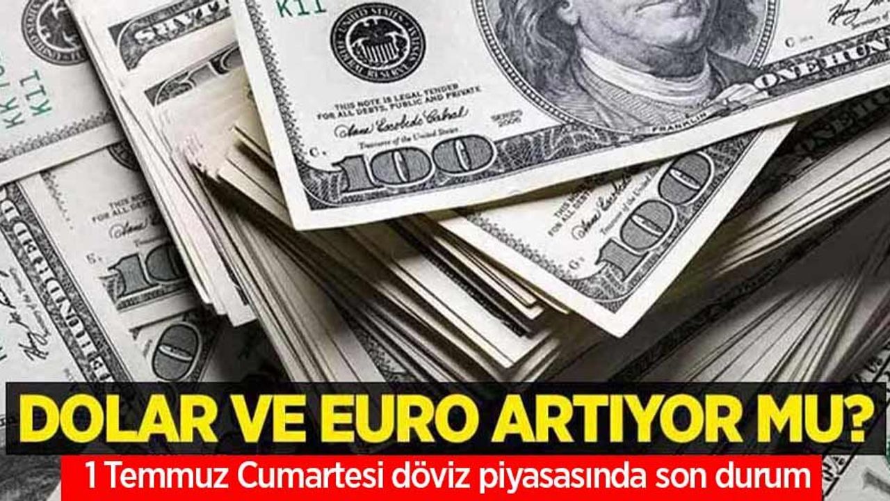 1 Temmuz Cumartesi  dolar ne kadar oldu, euro ne kadar?