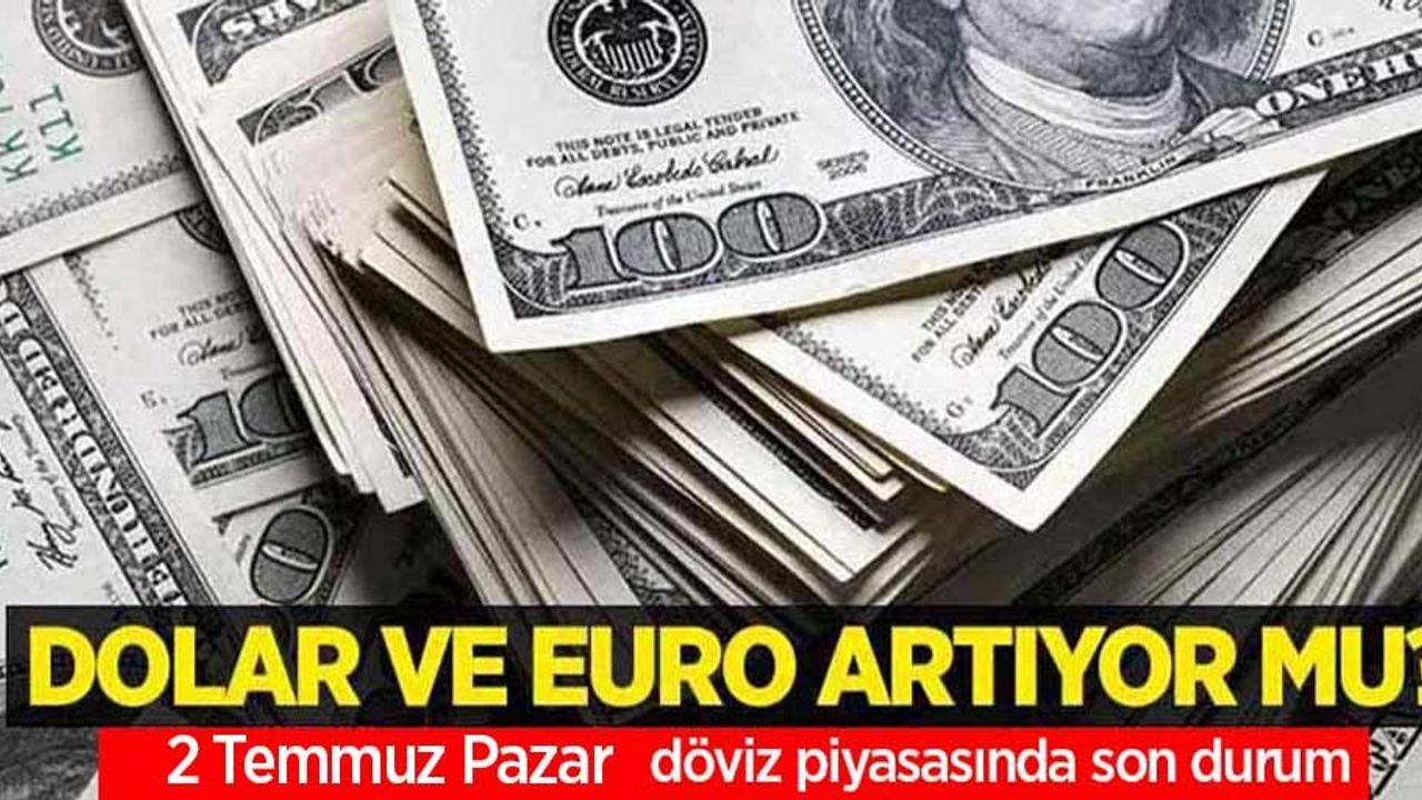 2 Temmuz Pazar  dolar ne kadar oldu, euro ne kadar?