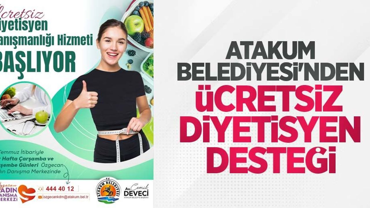 Atakum Belediyesi'nden ücretsiz diyetisyen desteği