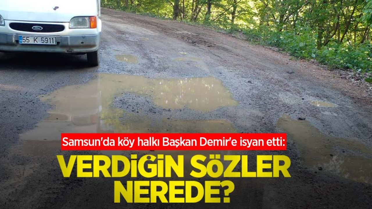 Samsun'da köy halkı Başkan Demir'e isyan etti: Verdiğin sözler nerede?