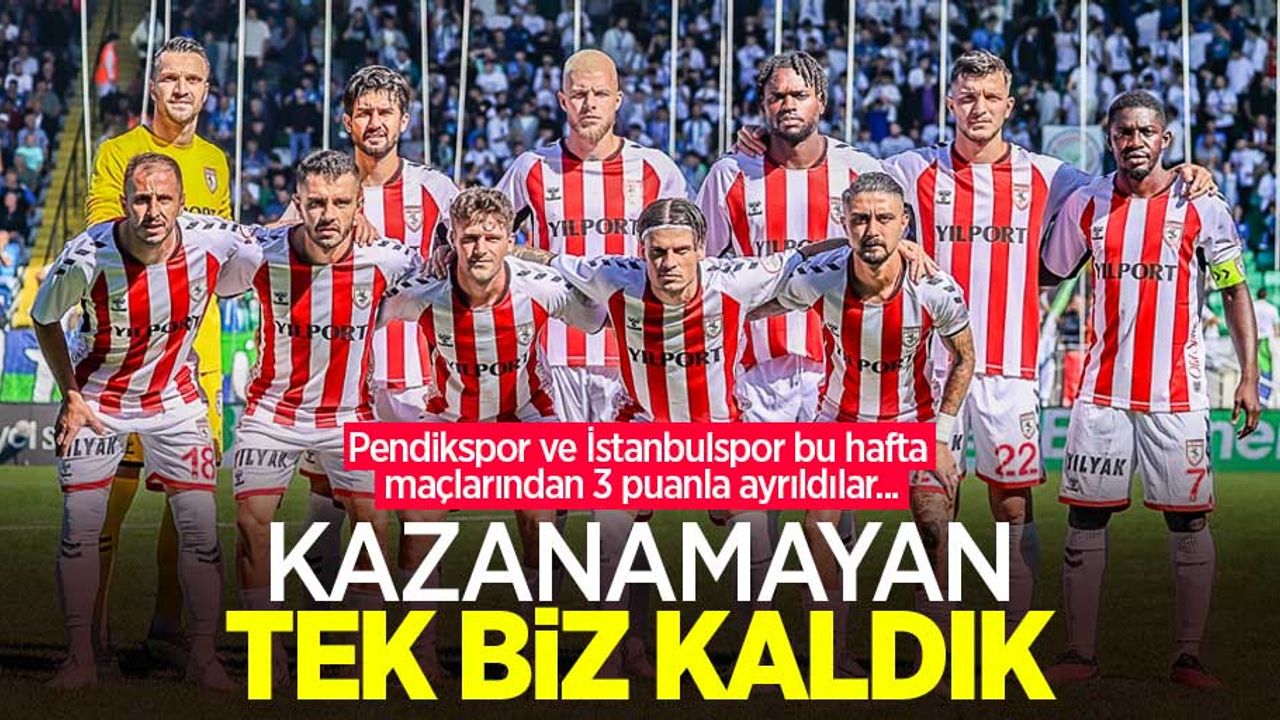 Pendikspor ve İstanbulspor bu hafta maçlarından 3 puanla ayrıldılar... Kazanamayan TEK BİZ KALDIK