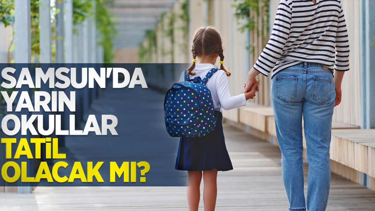Samsun'da yarın okullar tatil olacak mı?