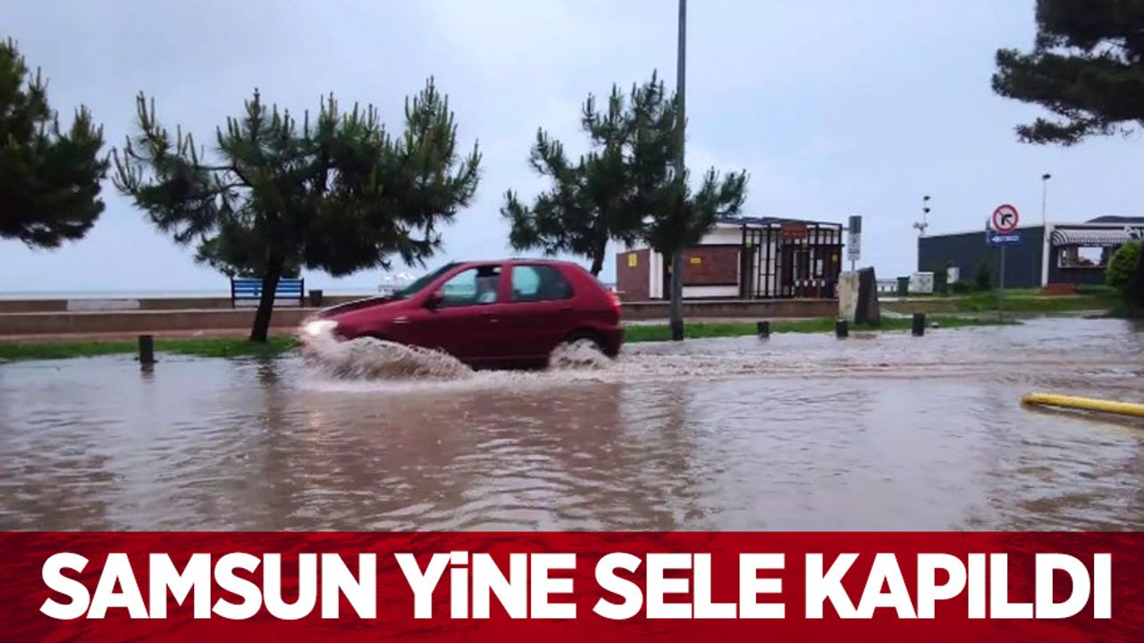 Samsun yine sele kapıldı