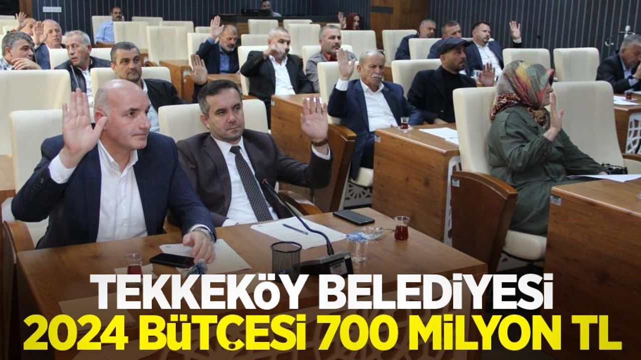 Tekkeköy Belediyesi 2024 bütçesi 700 milyon TL