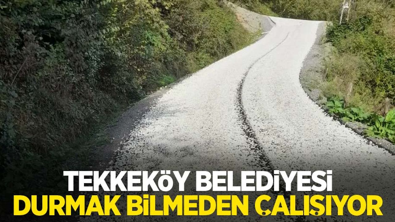 Tekkeköy Belediyesi durmak bilmeden çalışıyor