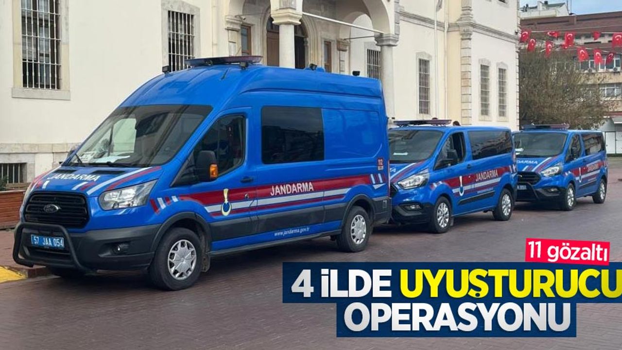 4 ilde uyuşturucu operasyonu: 11 gözaltı
