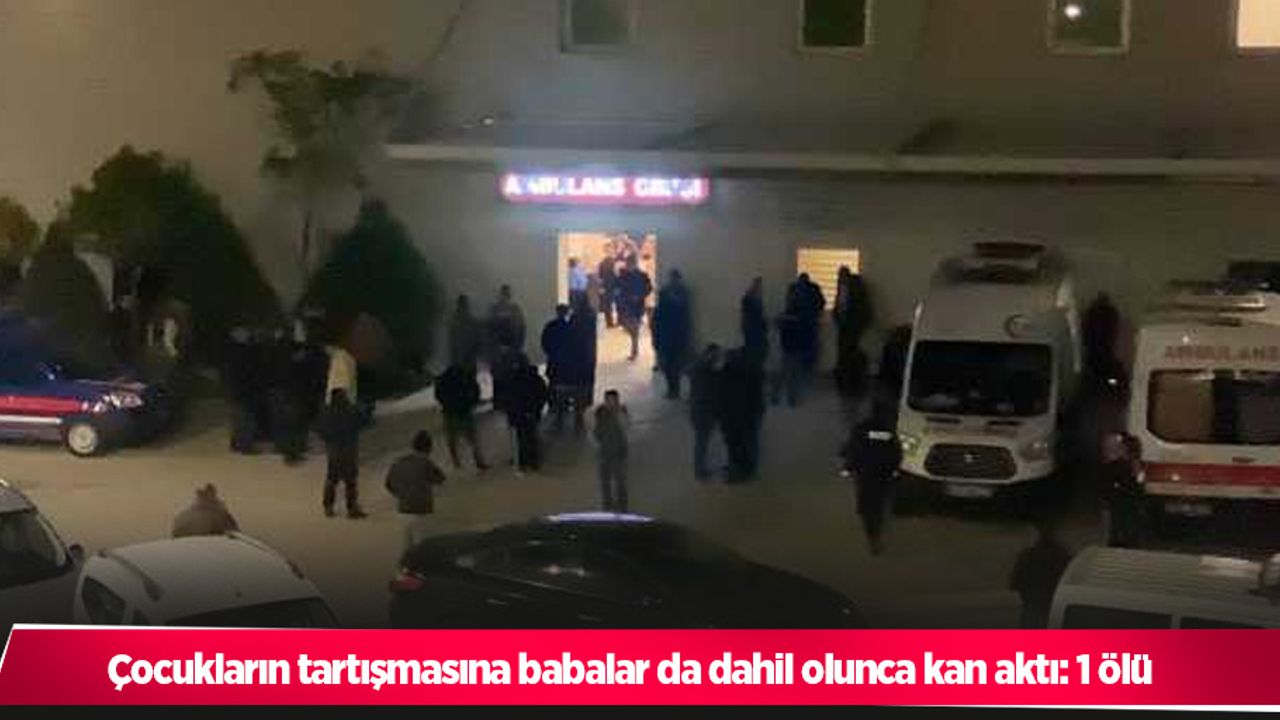 Çocukların tartışmasına babalar da dahil olunca kan aktı: 1 ölü
