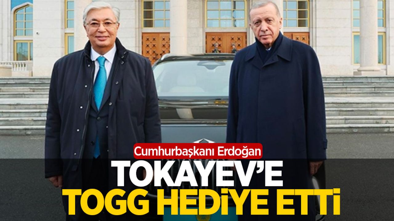 Cumhurbaşkanı erdoğan Tokayev'e TOGG hediye etti