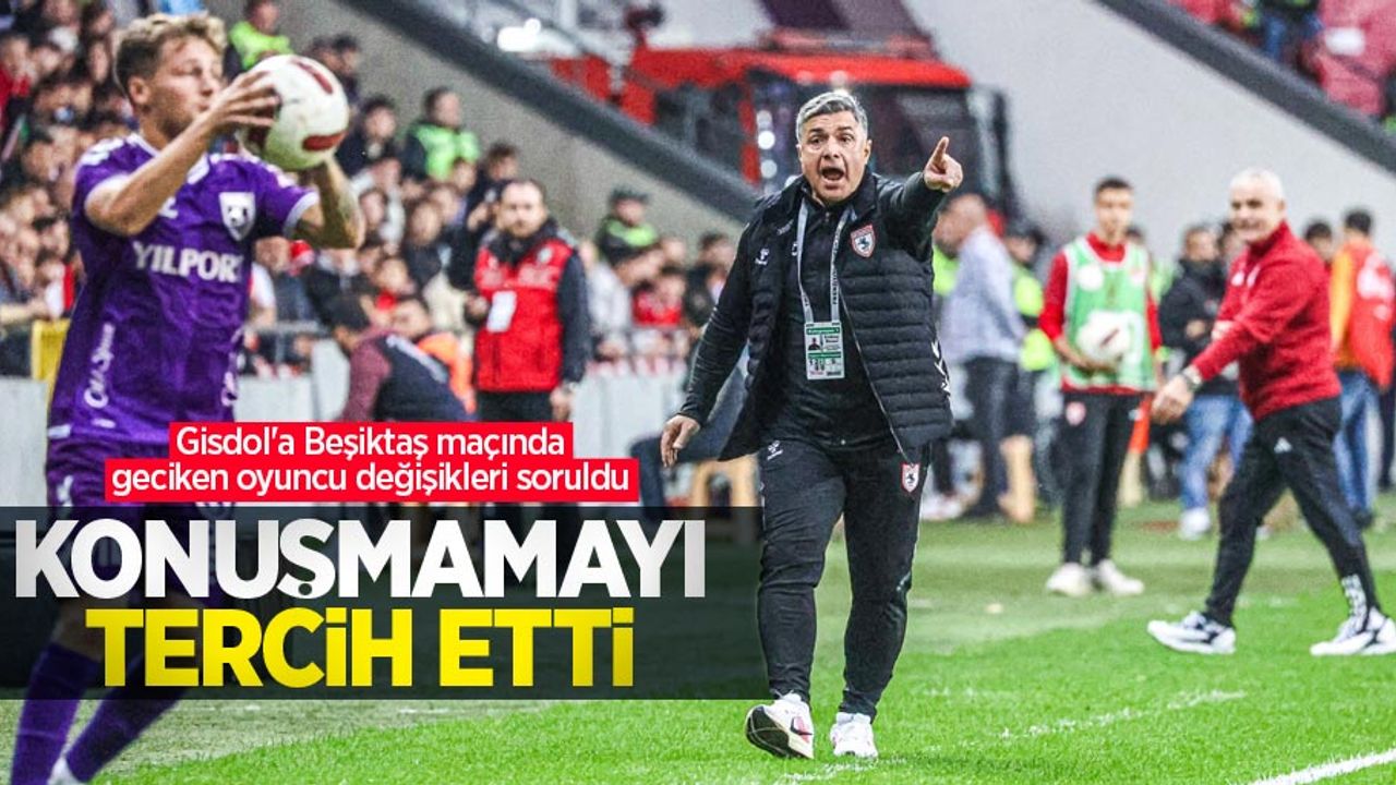 Gisdol'a Beşiktaş maçında geciken oyuncu değişikleri soruldu, konuşmamayı tercih etti 
