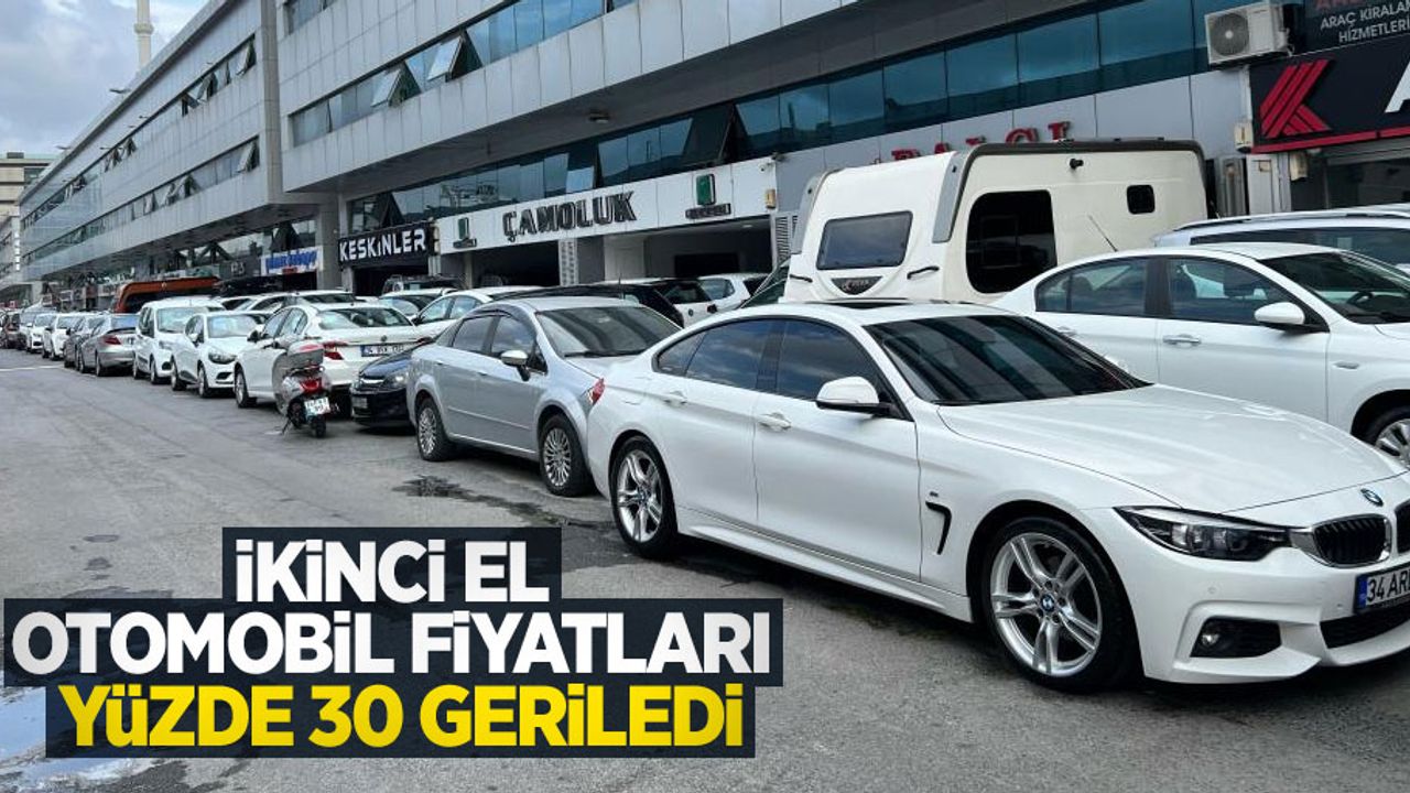 İkinci el otomobil fiyatları yüzde 30 geriledi