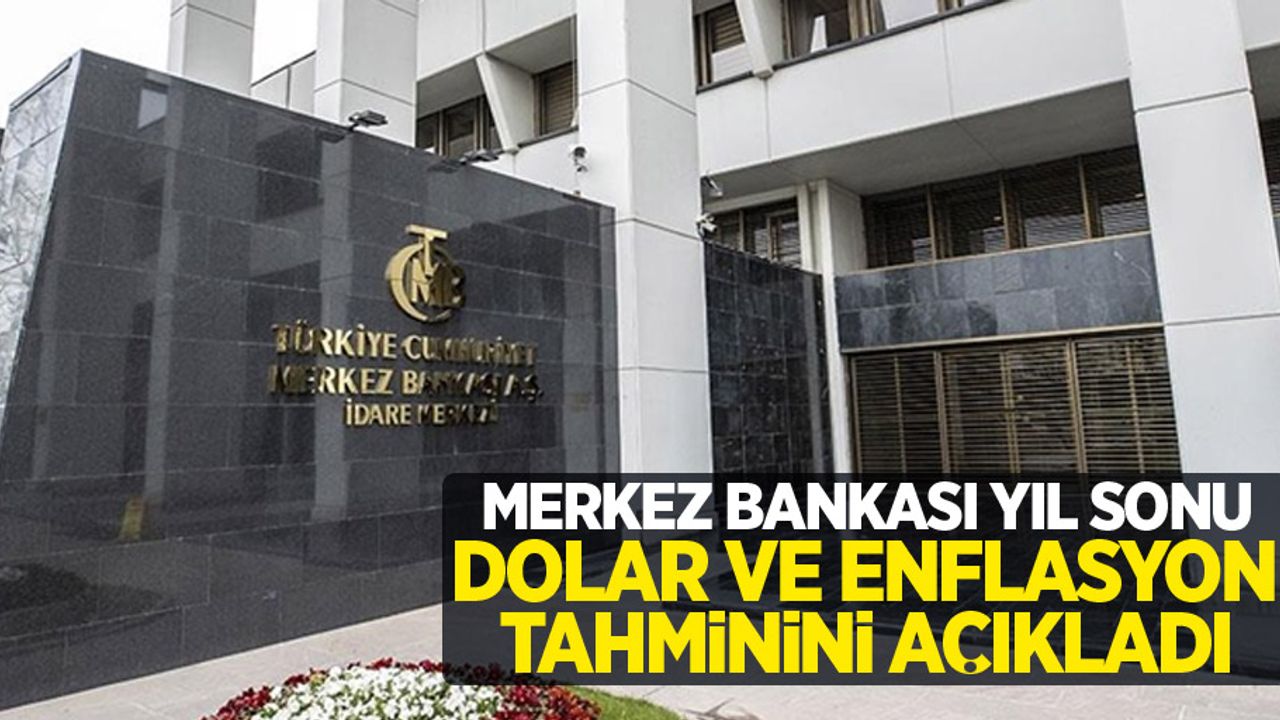 Merkez Bankası yıl sonu dolar ve enflasyon tahminini açıkladı