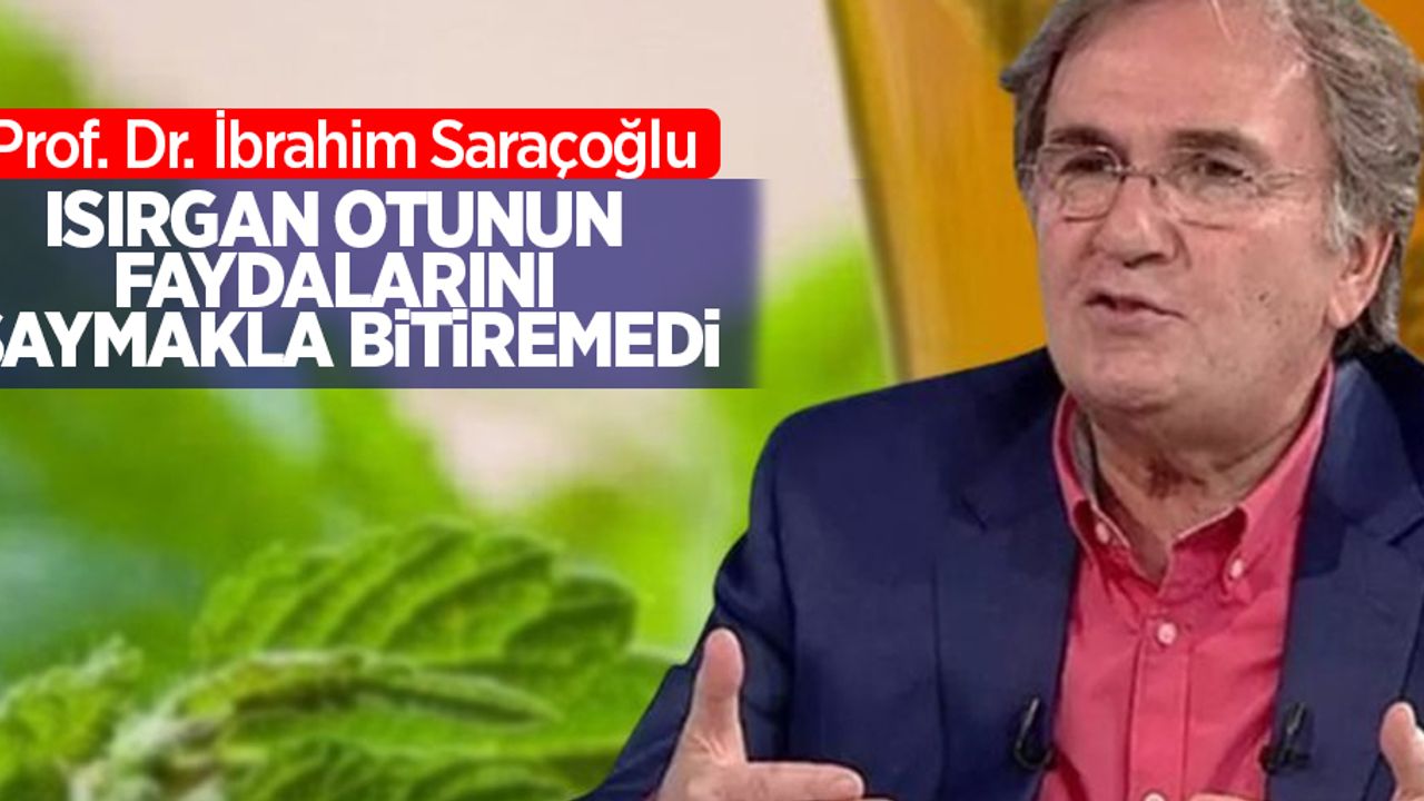 Prof. Dr.İbrahim Saraçoğlu Isırgan otunun faydalarını saymakla bitiremedi