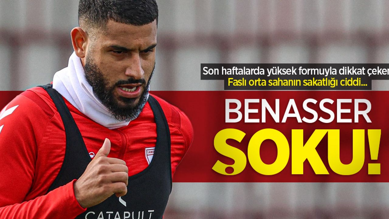 Son haftalarda yüksek formuyla dikkat çeken Faslı orta sahanın sakatlığı ciddi... Benasser ŞOKU 
