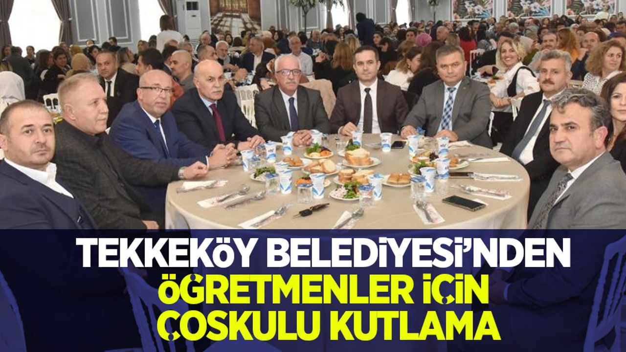 Tekkeköy Belediyesi’nden öğretmenler için coşkulu kutlama