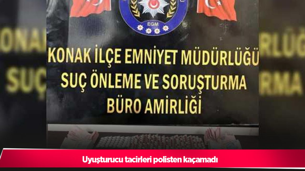 Uyuşturucu tacirleri polisten kaçamadı