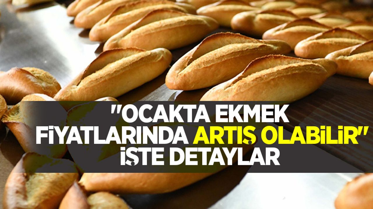 Ocakta ekmek fiyatlarında artış olabilir.. İşte detaylar