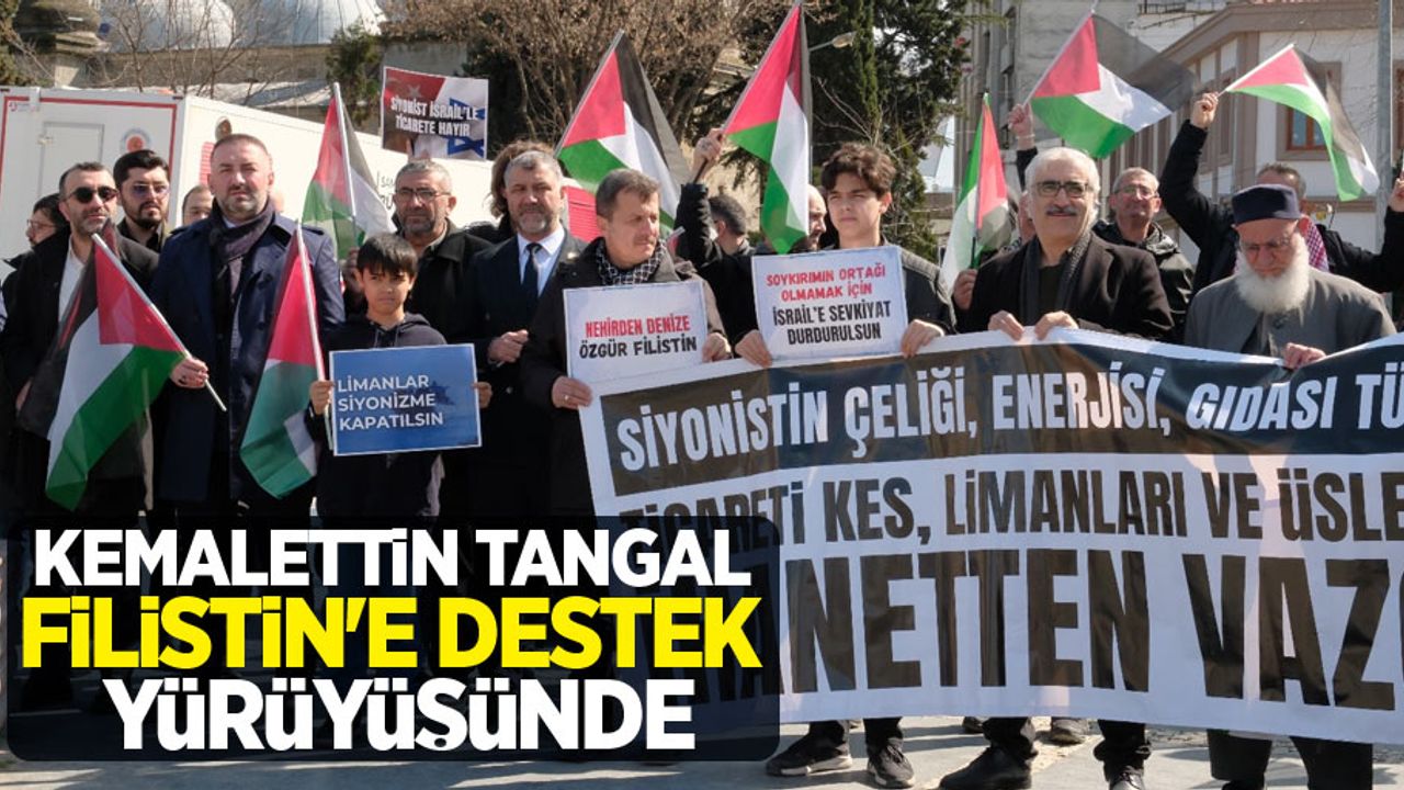 Kemalettin Tangal, Filistin'e destek yürüyüşünde